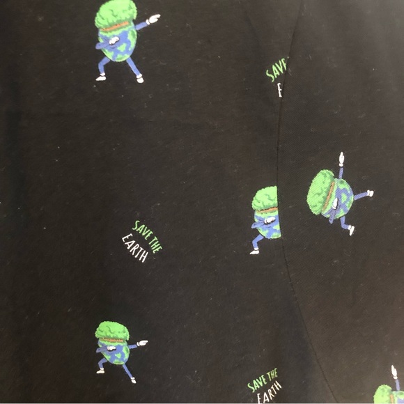 NWT Men’s Denim & Flower Save The Earth Crewneck T Shirt XL Earth Day Recycled - Picture 6 of 6